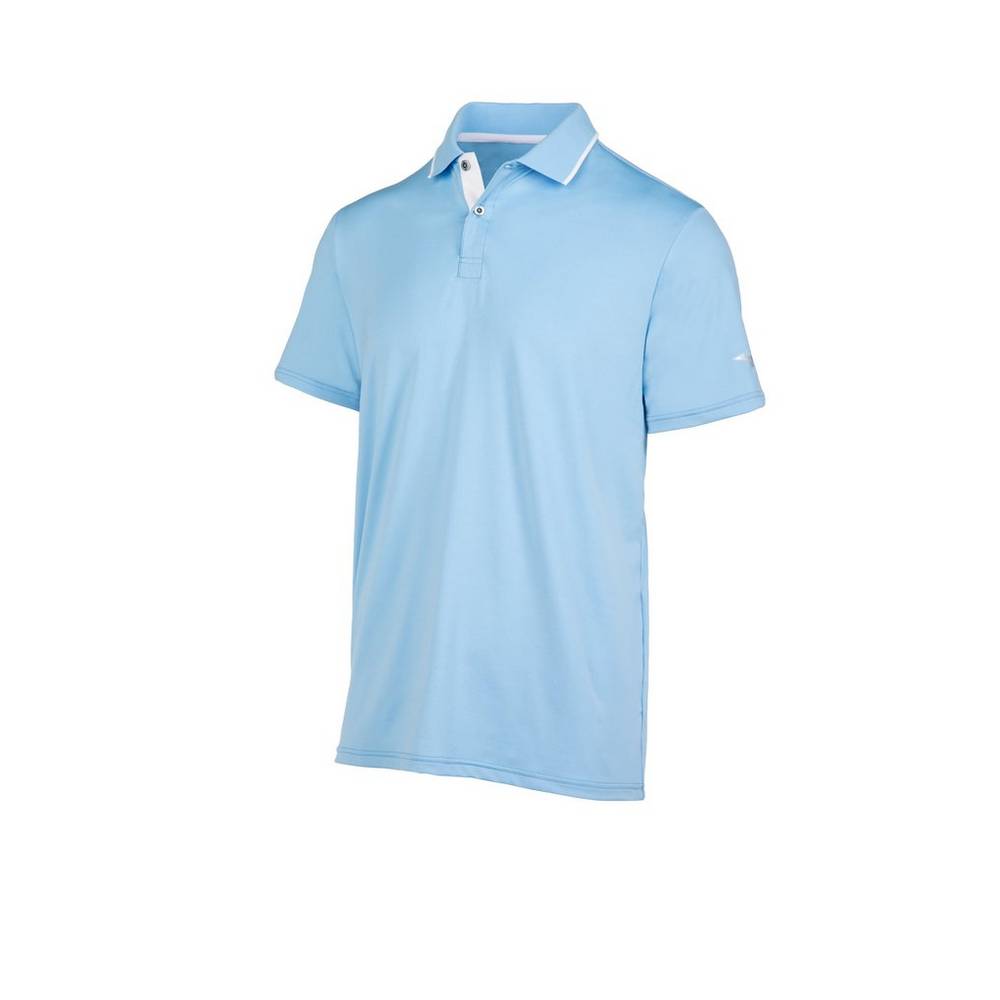 Panske Polokošele Mizuno Performance Svetlo Modre Vypredaj SOBT58193